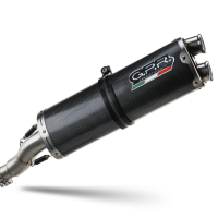 Exhaust system compatible with Voge 650DSX 2021-2024, Dual Poppy, Homologated legal slip-on exhaust including removable db killer, link pipe and catalyst 
