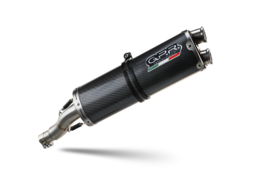 Exhaust system compatible with Voge 650DSX 2021-2024, Dual Poppy, Homologated legal slip-on exhaust including removable db killer, link pipe and catalyst 