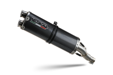 Exhaust system compatible with Aprilia Tuareg 660 2021-2024, Dual Poppy, Homologated legal slip-on exhaust including removable db killer and link pipe 