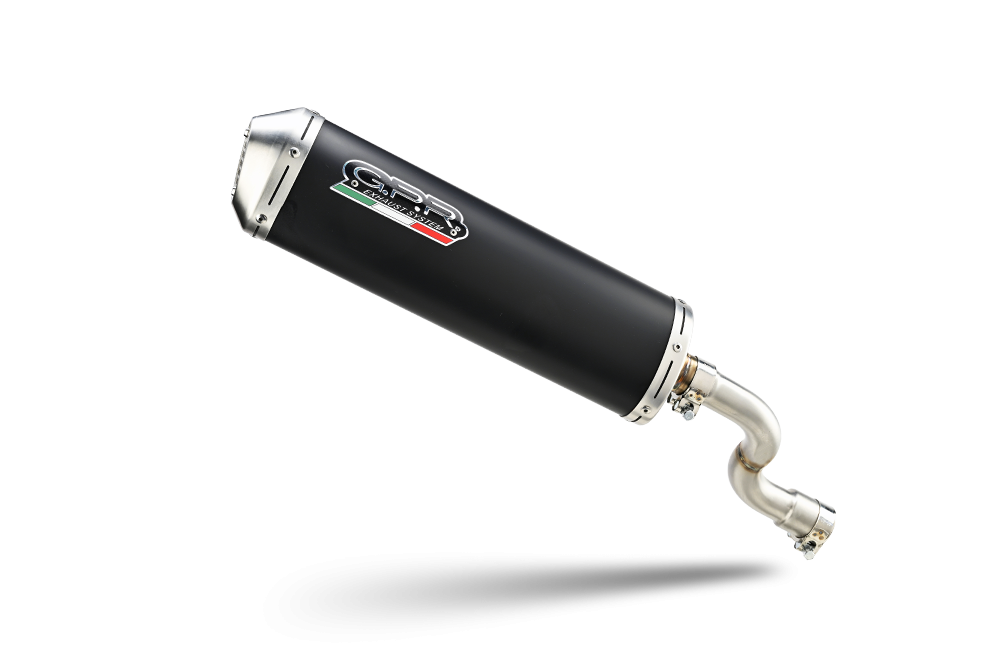 Exhaust system compatible with Aprilia Habana - Mojto 1999-2007, Evo4 Road, Homologated legal full system exhaust, including removable db killer 