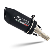 Exhaust system compatible with Aprilia Rsv4 1000 2015-2016, Furore Nero, Homologated legal slip-on exhaust including removable db killer, link pipe and catalyst 