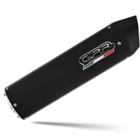 Scarico compatibile con Moto Guzzi Griso 1200 8V 2007-2016, Furore Nero, Scarico omologato, silenziatore con db killer estraibile e raccordo specifico