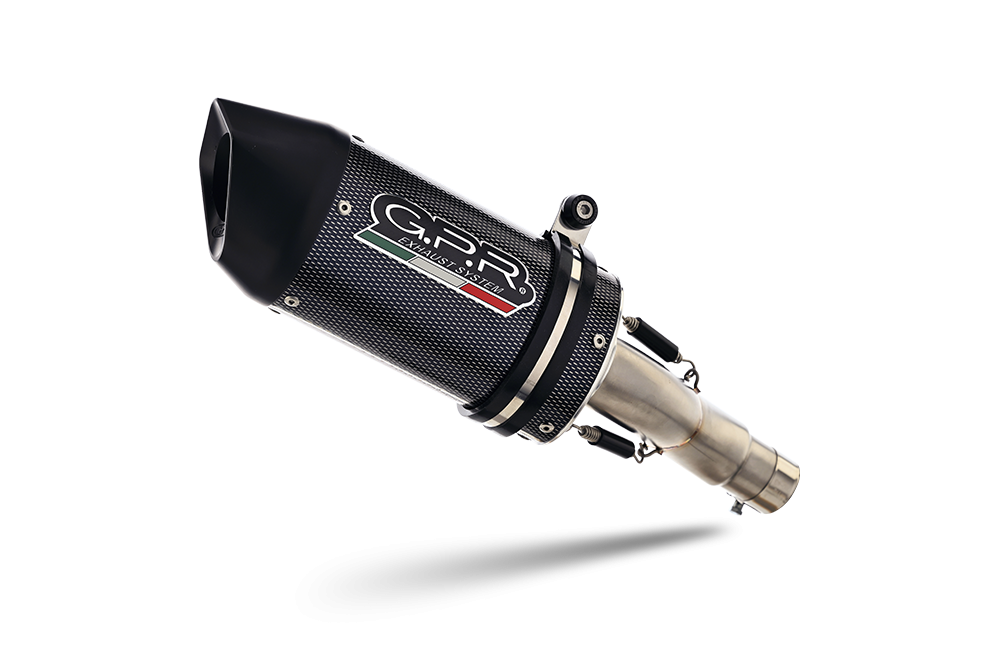 Exhaust system compatible with Aprilia Rsv4 1000 2015-2016, Furore Poppy, Homologated legal slip-on exhaust including removable db killer, link pipe and catalyst 