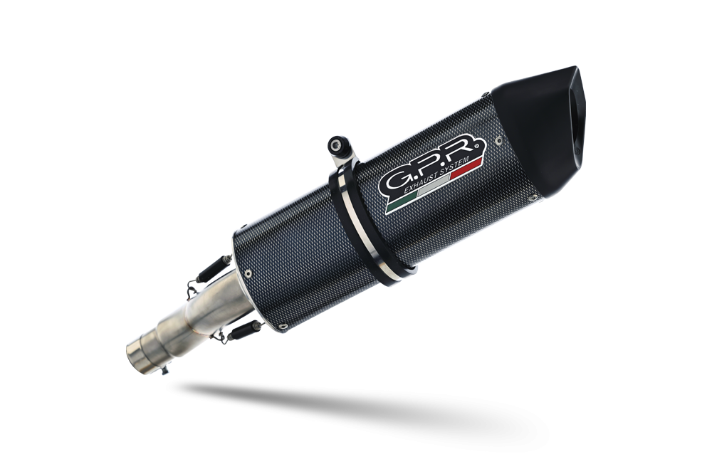 Exhaust system compatible with Aprilia Mana 850 Gt 2007-2016, Furore Poppy, Homologated legal Mid-full system exhaust, including removable db killer and catalyst 
