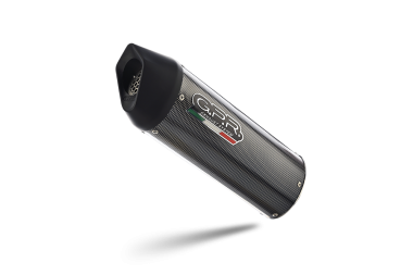 Exhaust system compatible with Benelli Leoncino 500 Trail 2017-2020, Furore Evo4 Poppy, Homologated legal Mid-full system exhaust, including removable db killer and catalyst 