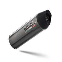 Exhaust system compatible with Aprilia Mana 850 Gt 2007-2016, Furore Poppy, Homologated legal Mid-full system exhaust, including removable db killer and catalyst 