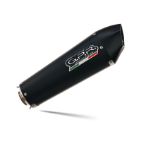 Exhaust system compatible with Ducati Monster 696 2008-2014, Gpe Ann. Black titanium, Dual Homologated legal slip-on exhaust including removable db killers, link pipes and catalysts 