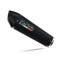 Exhaust system compatible with Kawasaki Er 6 N - F 2012-2016, Gpe Ann. Black titanium, Homologated legal full system exhaust, including removable db killer 
