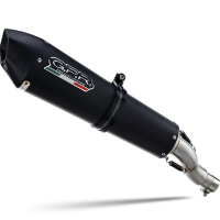 Scarico compatibile con Can Am Spyder 1000 RT 2013-2023, Gpe Ann. Black titanium, Terminale di scarico omologato,fornito con db killer estraibile,catalizzatore e collettore