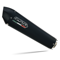 Exhaust system compatible with Aprilia Srv 850 2013-2014, Gpe Ann. Black titanium, Homologated legal mid-full system exhaust including removable db killer 
