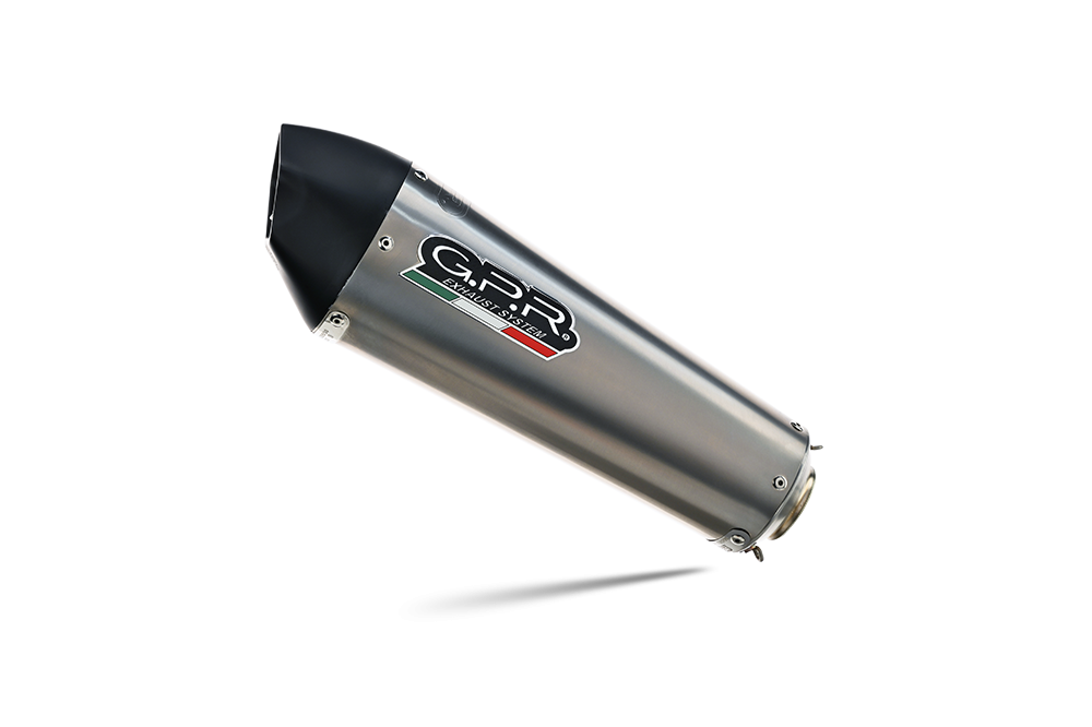 Scarico compatibile con Cf Moto 400 NK 2019-2020, GP Evo4 Titanium, Terminale di scarico omologato,fornito con db killer estraibile,catalizzatore e collettore