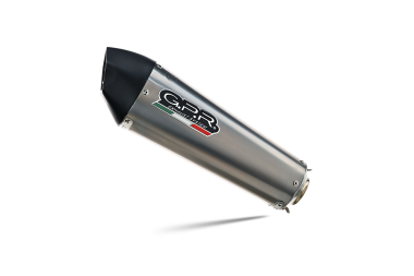 Exhaust system compatible with Suzuki Sv 650 - S 2003-2010, Gpe Ann. titanium, Homologated legal Mid-full system exhaust, including removable db killer and catalyst 