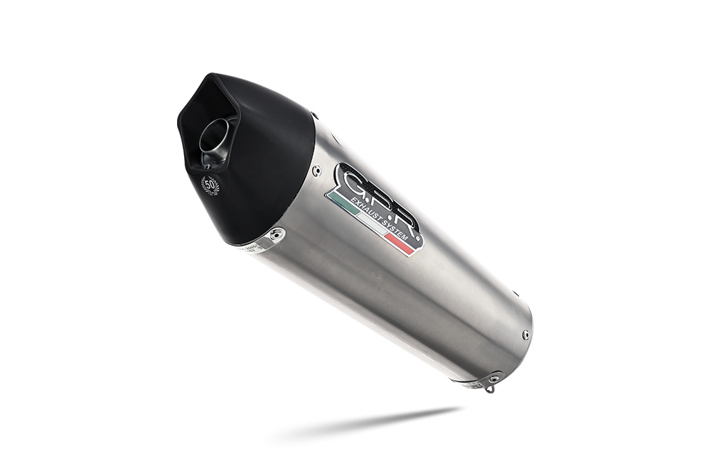 Exhaust system compatible with Aprilia Rsv 1000 - Sp 1998-2003, Gpe Ann. titanium, Homologated legal slip-on exhaust including removable db killer and link pipe 