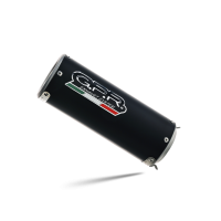 Scarico compatibile con Cf Moto 650 Mt 2019-2020, M3 Black Titanium, Terminale di scarico omologato, fornito con db killer estraibile, catalizzatore e raccordo specifico