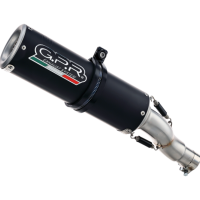Exhaust system compatible with Kawasaki Z 650 2023-2024, M3 Black Titanium, Racing full system exhaust, including removable db killer/spark arrestor 