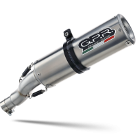 Exhaust system compatible with Moto Guzzi Griso 1100 2005-2008, M3 Inox , Homologated legal slip-on exhaust including removable db killer, link pipe and catalyst 
