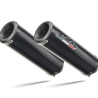 Exhaust system compatible with Aprilia Rsv 1000 R Factory 2006-2010, M3 Poppy , Dual Homologated legal slip-on exhaust including removable db killers and link pipes 