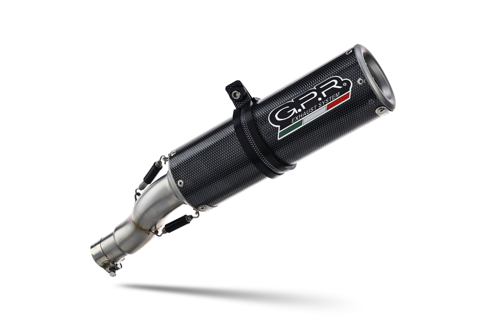 Exhaust system compatible with Moto Guzzi Sport 1200 8V 2008-2013, M3 Poppy , Homologated legal slip-on exhaust including removable db killer, link pipe and catalyst 