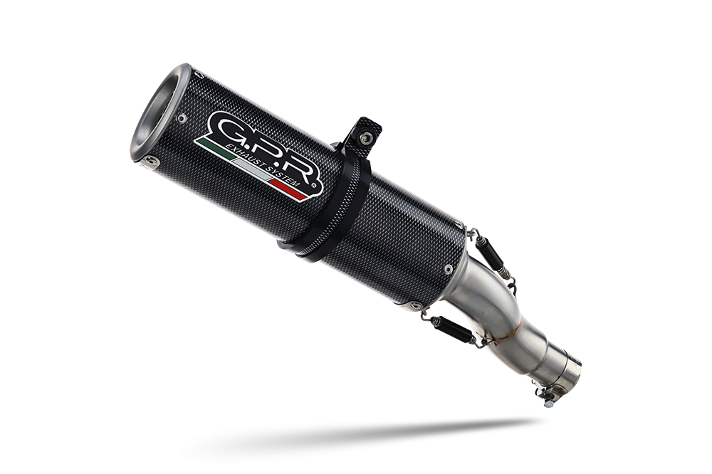Exhaust system compatible with Aprilia Rsv 1000 - Sp 1998-2003, M3 Poppy , Homologated legal slip-on exhaust including removable db killer and link pipe 