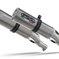 Exhaust system compatible with Ducati 916 - SP - SPS - Racing - Senna 1994-1999, M3 Titanium Natural, Mid-full system exhaust with dual homologated and legal silencers, including removable db killer 