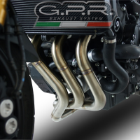Scarico compatibile con Yamaha Tracer 9 GT 2021-2023, M3 Poppy , Scarico completo racing, fornito con db killer estraibile e collettore, non conforme per uso stradale