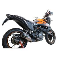 Scarico GPR compatibile con  Ktm Adventure 390 2020-2020, New Grand Prix Evo Titanium, Scarico omologato, silenziatore con db killer estraibile e raccordo specifico