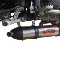 Scarico compatibile con Ktm Duke 690 2008-2011, Gpe Ann. titanium, Scarico completo omologato,fornito con db killer estraibile,catalizzatore e collettore