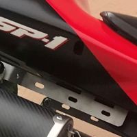 Scarico compatibile con Honda Vtr 1000 Sp-1 RC51 2000-2001, Satinox , Coppia di terminali di scarico omologati, forniti con db killer removibili e raccordi specifici