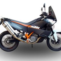 Scarico compatibile con Ktm Lc8 990 Adventure - R - DAKAR 2006-2014, Gpe Ann. titanium, Scarico completo omologato,fornito con db killer estraibile e collettore