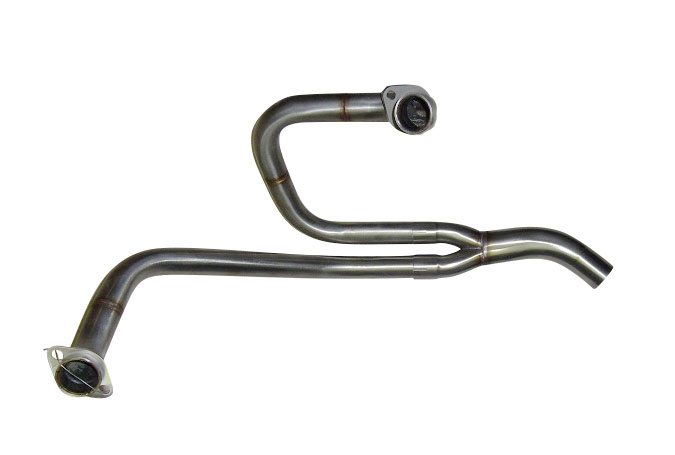 Scarico compatibile con Honda Africa Twin XRV 750 RD07 1993-2003, Decatalizzatore, Collettore tubo decatalizzatore