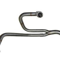 Scarico compatibile con Honda Africa Twin XRV 750 RD07 1993-2003, Decatalizzatore, Collettore tubo decatalizzatore