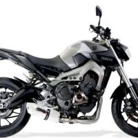 Exhaust compatible with Yamaha Mt-09 Tracer 900 2015-2016, Albus Ceramic, Homologated legal full system exhaust, including removable db killer 