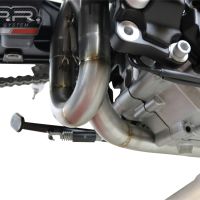 Scarico compatibile con Aprilia Shiver 900 2017-2020, Decatalizzatore, Collettore decatalizzore, applicazione racing