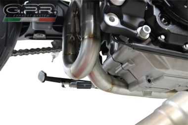 Exhaust system compatible with Aprilia Shiver 900 2017-2020, Decatalizzatore, Decat pipe 