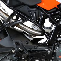 Scarico compatibile con Ktm Rc 125 2017-2020, Albus Evo4, Terminale di scarico omologato, fornito con db killer estraibile, catalizzatore e raccordo specifico