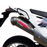 Scarico compatibile con Husqvarna TE 630 E - SMS 630 - Smr 630 2010-2014, Powercone Evo, Coppia di terminali di scarico omologati, forniti con db killer removibile, catalizzatori e raccordi specifici