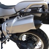 Scarico compatibile con Yamaha Xt 1200 Z Supertenere 2010-2016, Gpe Ann. Poppy, Scarico omologato, silenziatore con db killer estraibile e raccordo specifico