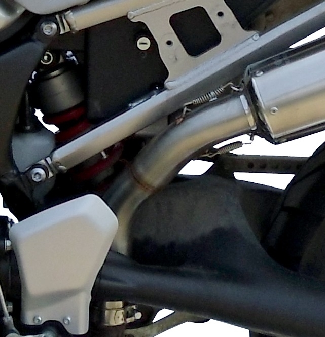 Exhaust compatible with Yamaha Xt 1200 Z Supertenere 2010-2016, Albus Ceramic, Homologated legal slip-on exhaust including removable db killer and link pipe 