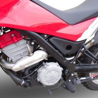 Exhaust compatible with Husqvarna TERRA - STRADA TR 650 2013-2015, Albus Ceramic, Homologated legal full system exhaust, including removable db killer and catalyst 