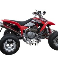 Exhaust compatible with Honda Trx 400 Sportrax EX 1999-2014, Powercone Evo, Homologated legal slip-on exhaust including removable db killer and link pipe 