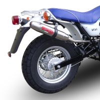 Exhaust compatible with Suzuki Rv 125 Van Van 2003-2017, Deeptone Inox, Homologated legal slip-on exhaust including removable db killer, link pipe and catalyst 