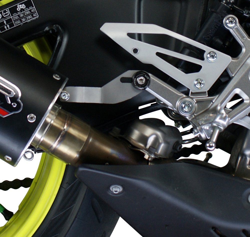 Scarico compatibile con Yamaha Mt-10 2016-2024, M3 Poppy , Scarico omologato, silenziatore con db killer estraibile e raccordo specifico