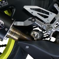 Scarico compatibile con Yamaha Mt-10 2016-2024, M3 Poppy , Scarico omologato, silenziatore con db killer estraibile e raccordo specifico
