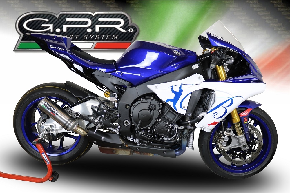 Scarico compatibile con Yamaha Yzf R1-R1-M 2020-2025, M3 Inox , Scarico omologato, silenziatore con db killer estraibile e raccordo specifico
