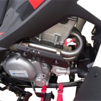 Exhaust compatible with Beeline Bestia 5.5 Supermoto -Offroad 2011-2021, Deeptone Atv, Homologated legal full system exhaust, including removable db killer 