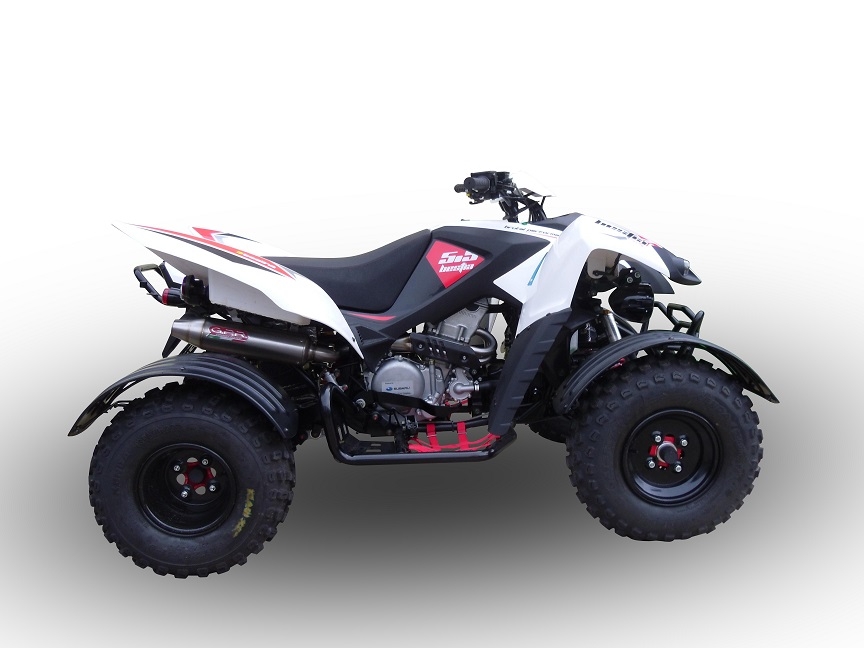 Exhaust compatible with Beeline Bestia 5.5 Supermoto -Offroad 2011-2021, Deeptone Atv, Homologated legal full system exhaust, including removable db killer 