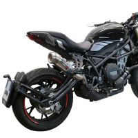 Scarico compatibile con Benelli 752 S 2022-2024, Powercone Evo, Scarico omologato, silenziatore con db killer estraibile e raccordo specifico