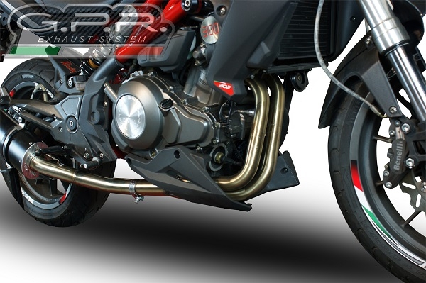 Exhaust compatible with Cf Moto 700 CL-X Adv 2022-2024, Decatalizzatore, Decat pipe 