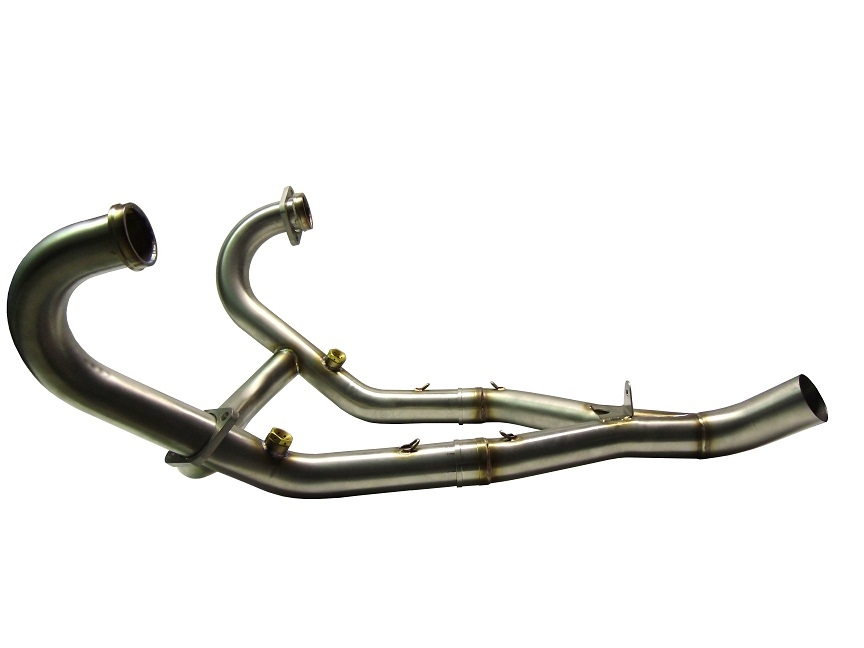 Exhaust system compatible with Bmw R 1200 Gs - Adventure 2010-2012, Trioval, Homologated legal full system exhaust, including removable db killer 