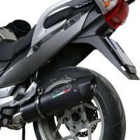 Scarico compatibile con Bmw R 1200 R 2011-2014, Furore Nero, Scarico omologato, silenziatore con db killer estraibile e raccordo specifico